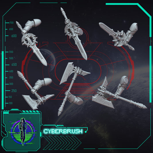 Crimson Angels, axe, sword (3D File)