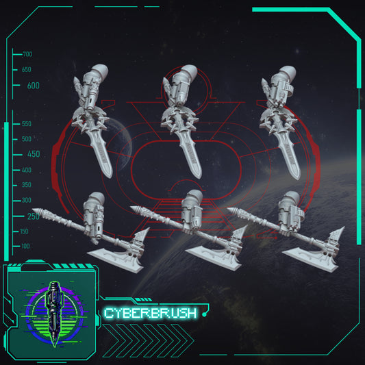 Crimson Angels, Angelo, axe, sword (3D File)