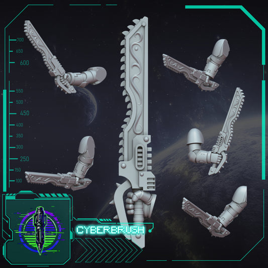 Crimson Angels, Chainsword set 2 (3D File)