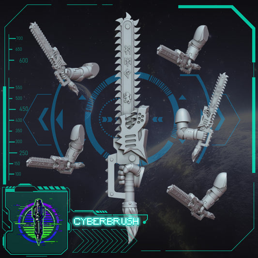Space Vikings, Chainswords 1 (3D File)