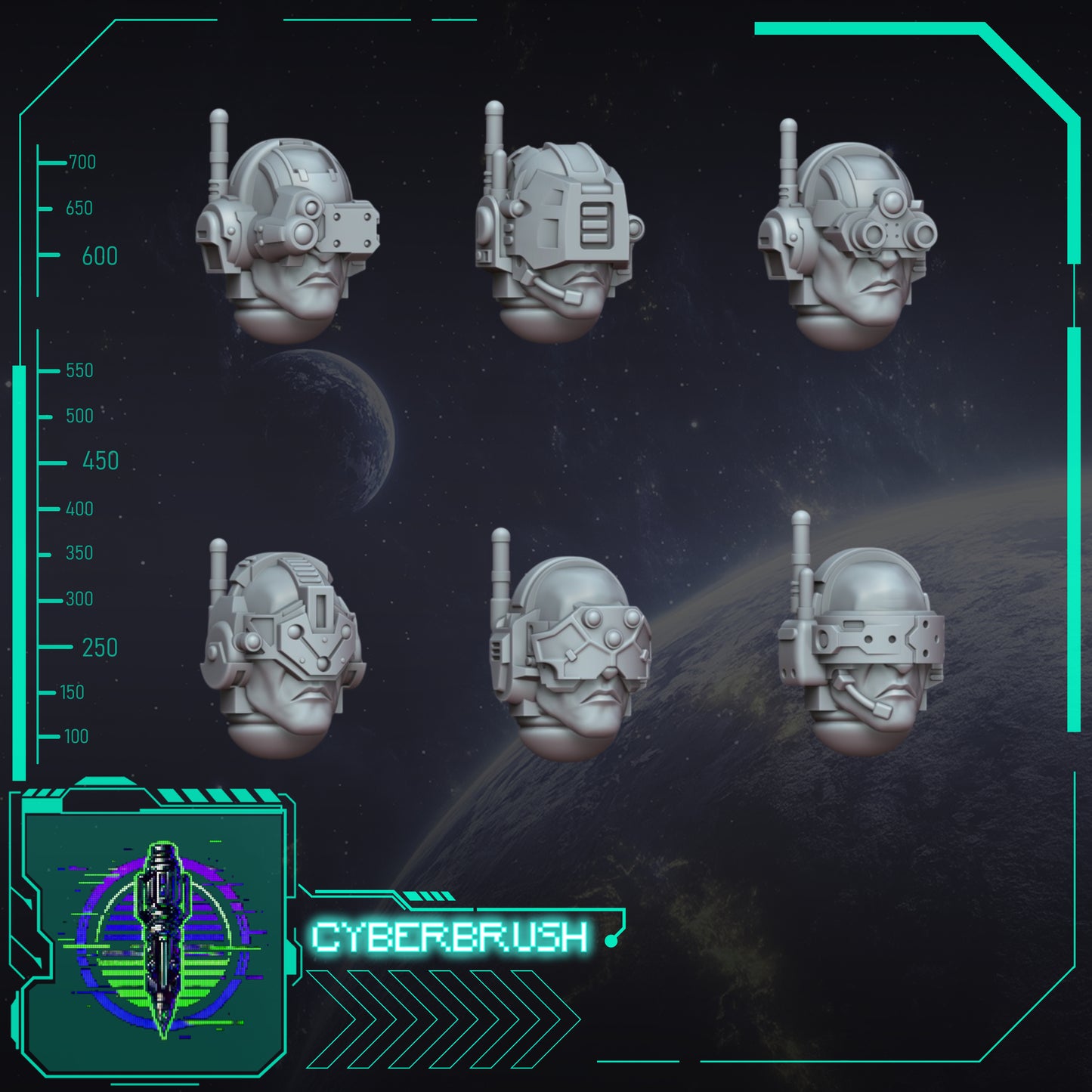 Cyber-Recon Head set 1 (3D File)