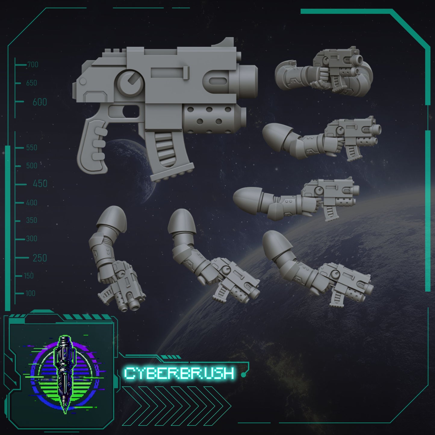 Blaster pistols (3D File)